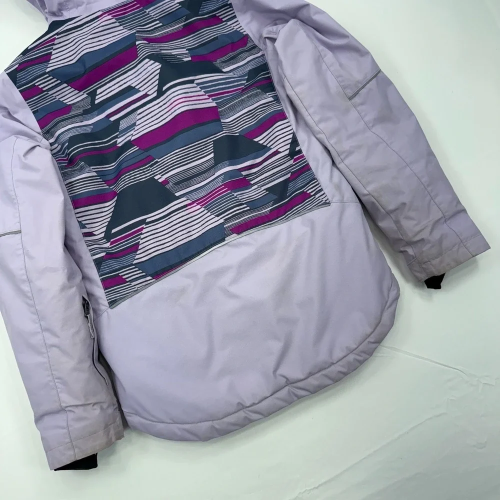 Columbia Omni-Heat Insulated Jacket Girls Medium 10-12 Hooded Full Zip Omni-Tech